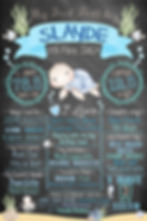 Under the sea theme milestone board