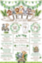 Jungle Theme Milestone Board