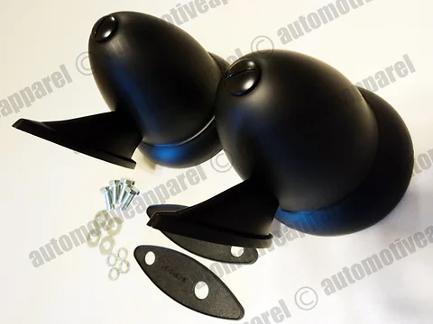 Vintage Black Bullet Mirrors Classic Musclecar Restomod Hotrod Complete Kit Website