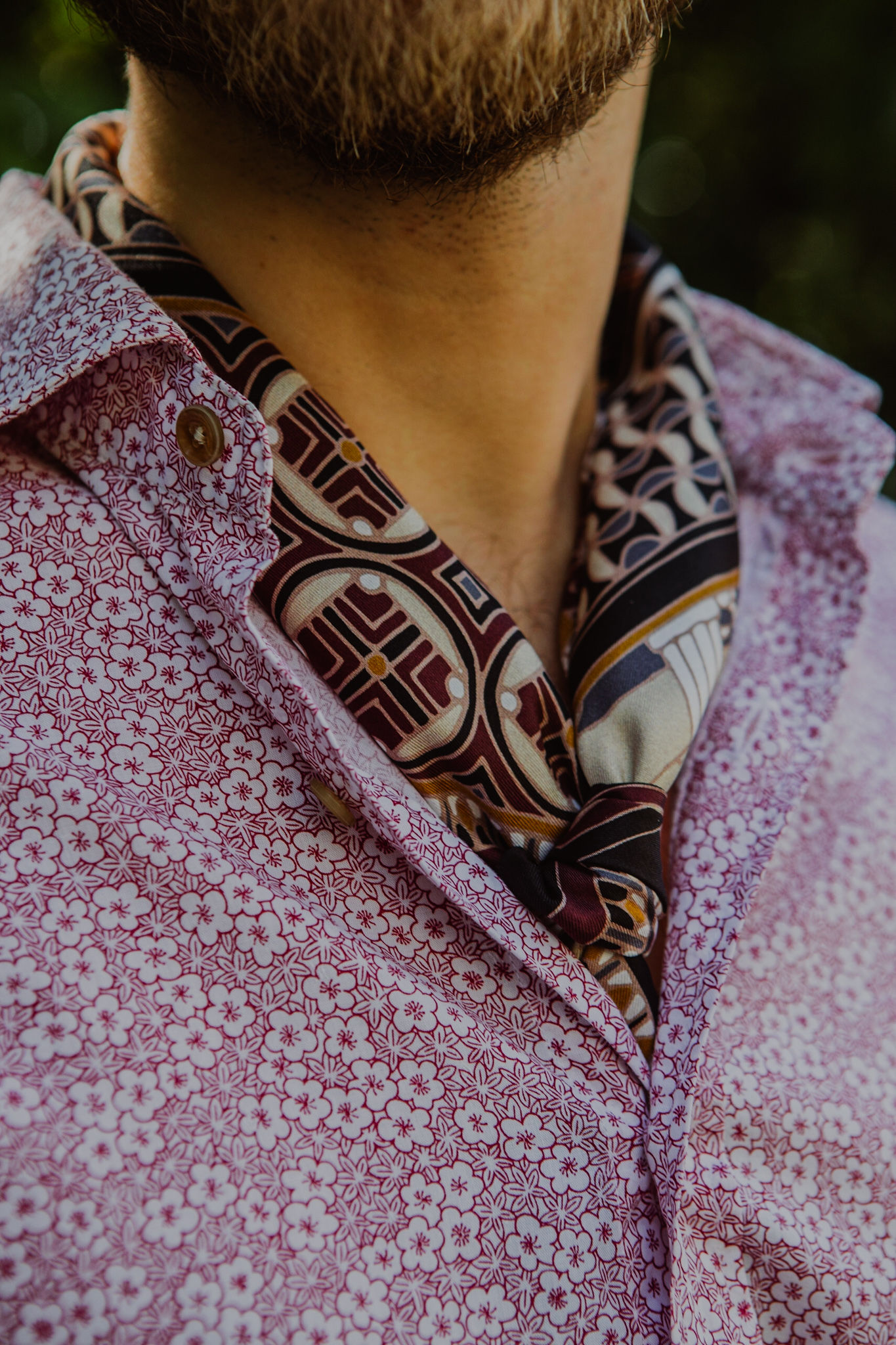 Cities of the World Neckerchief - Magenta