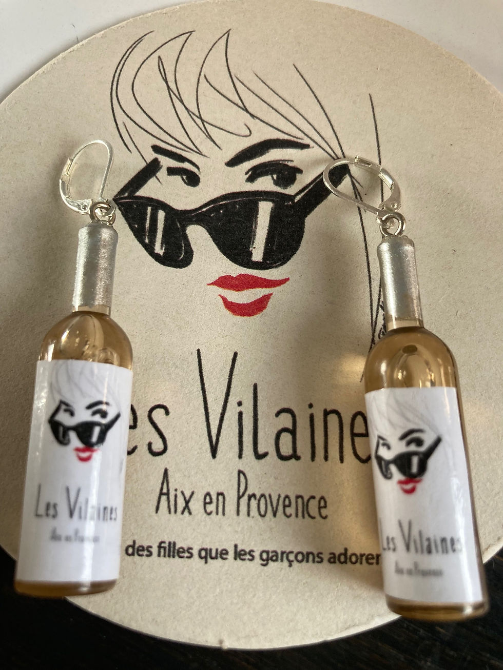 Miniature : Boucles d’oreille rosé Les Vilaines