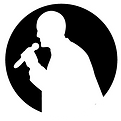 Person speaking into microphone