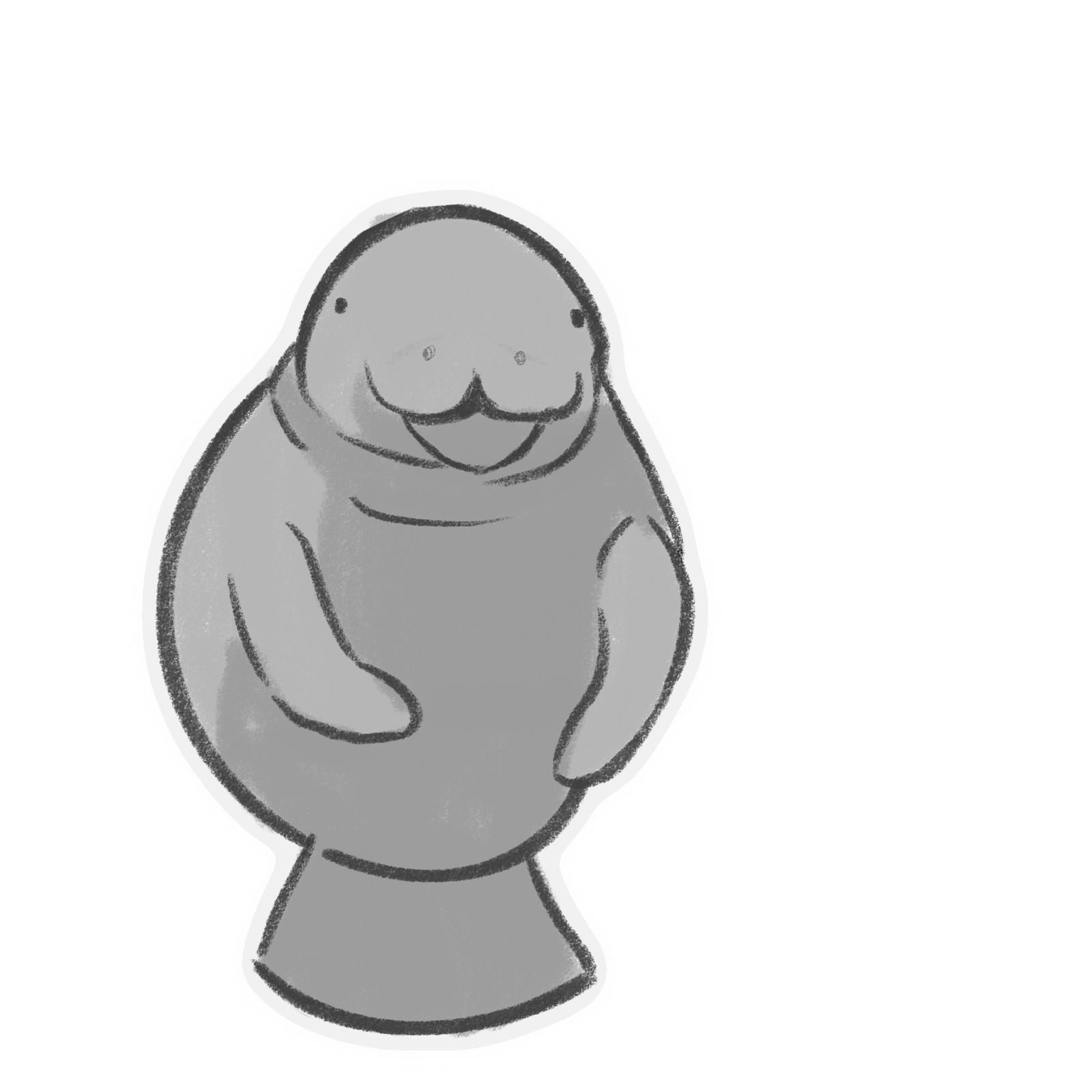 Cartoon dugong