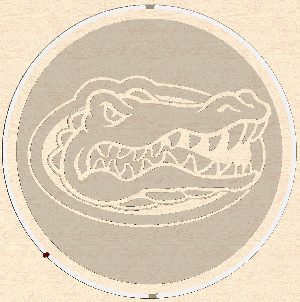 Thumbnail: Florida Gators Round CNC Cut File