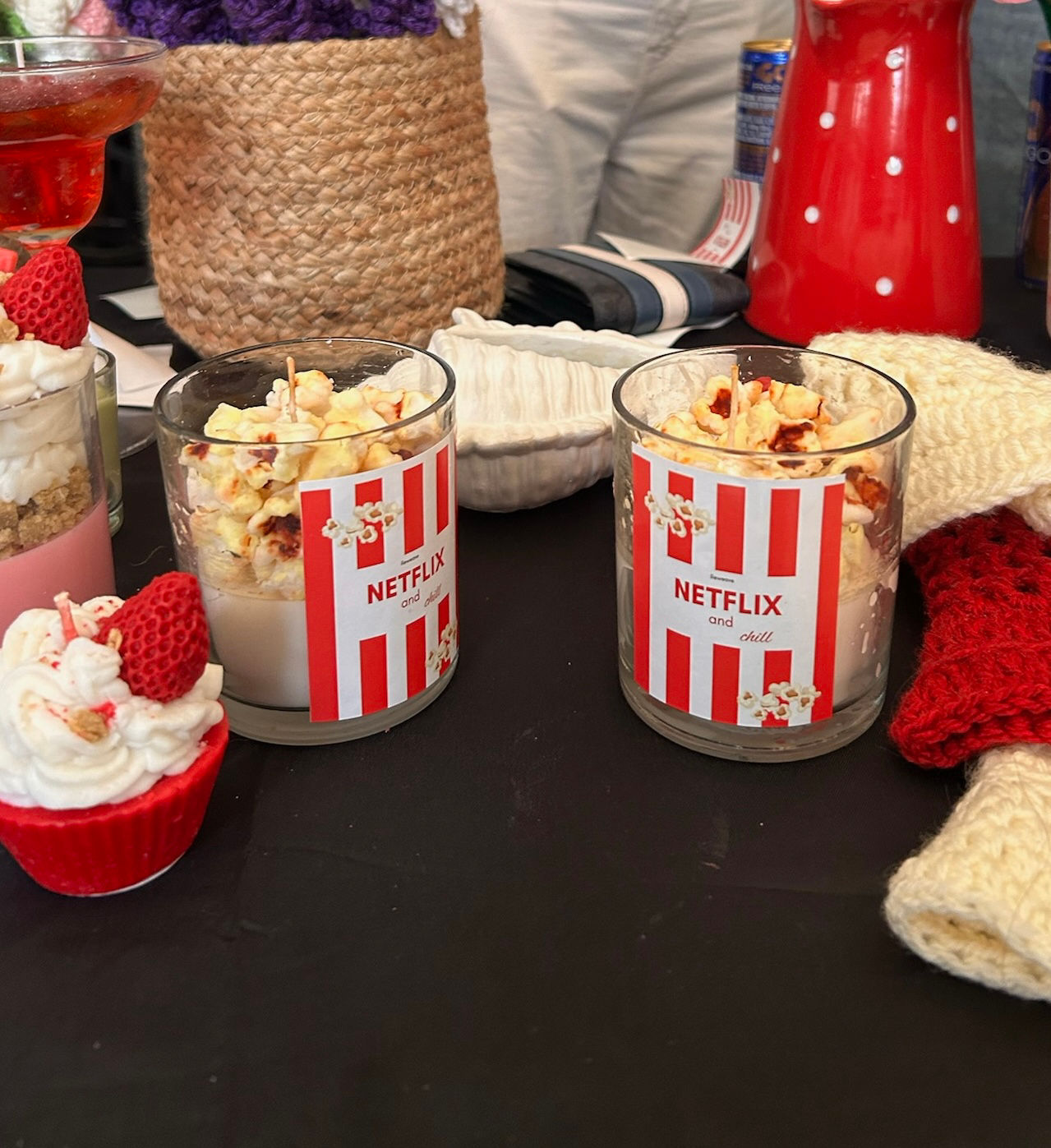 Popcorn candle