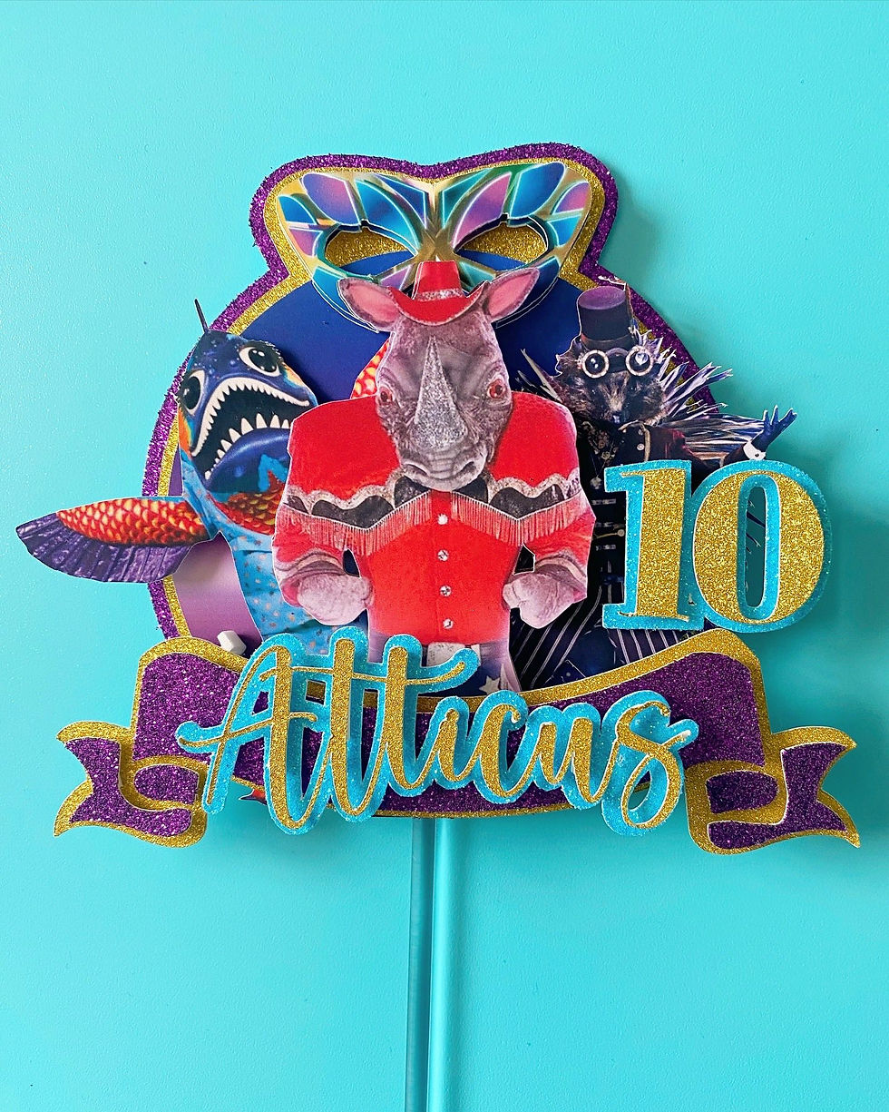 Thumbnail: THE MASKED SINGER CAKE TOPPER