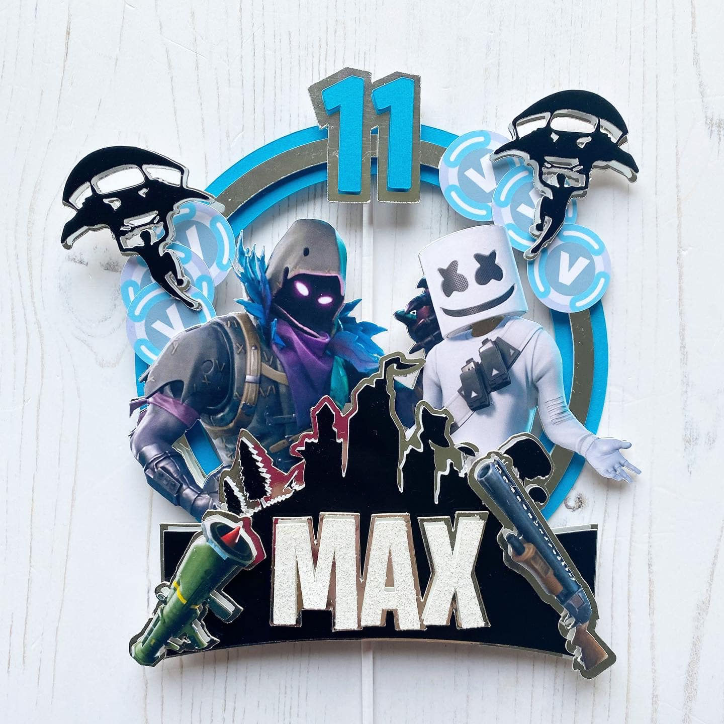 FORTNITE PERSONALISED CAKE TOPPER