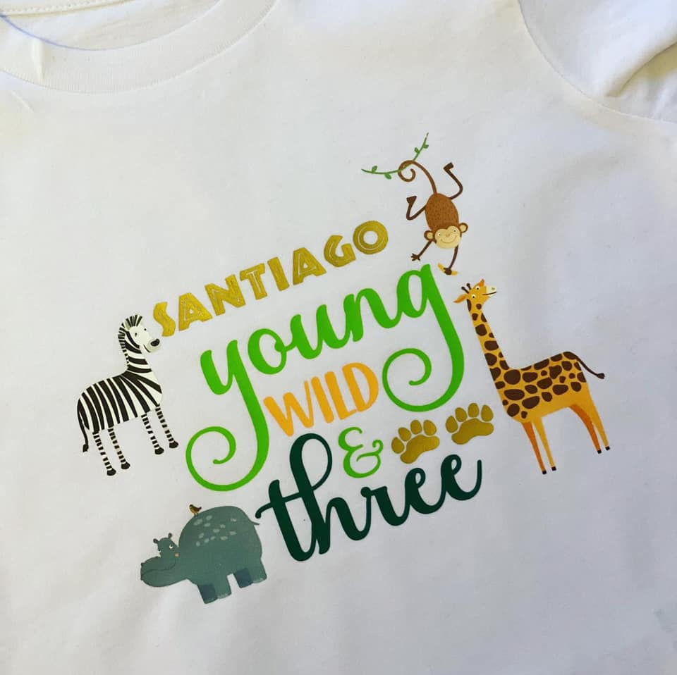 Thumbnail: YOUNG, WILD AND THREE T-SHIRT