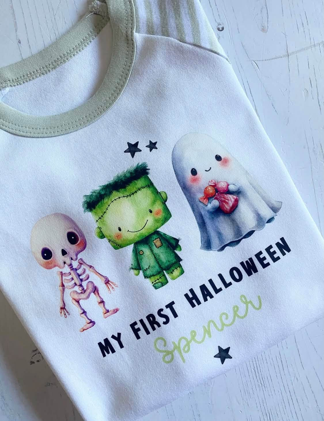 PERSONALISED FIRST HALLOWEEN PYJAMAS