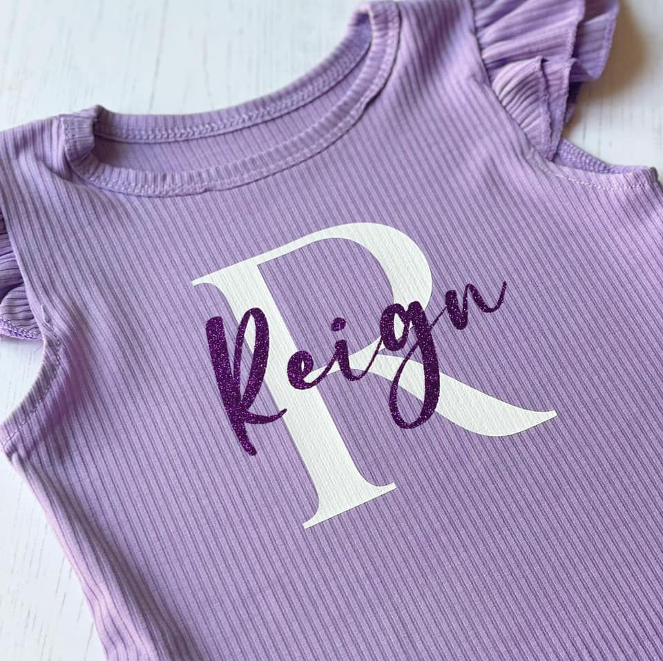 Thumbnail: PERSONALISED RIBBED SUMMER LOUNGE SET