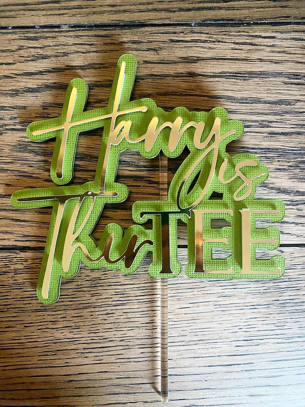 THIRTEE GOLF BIRTHDAY CAKE TOPPER