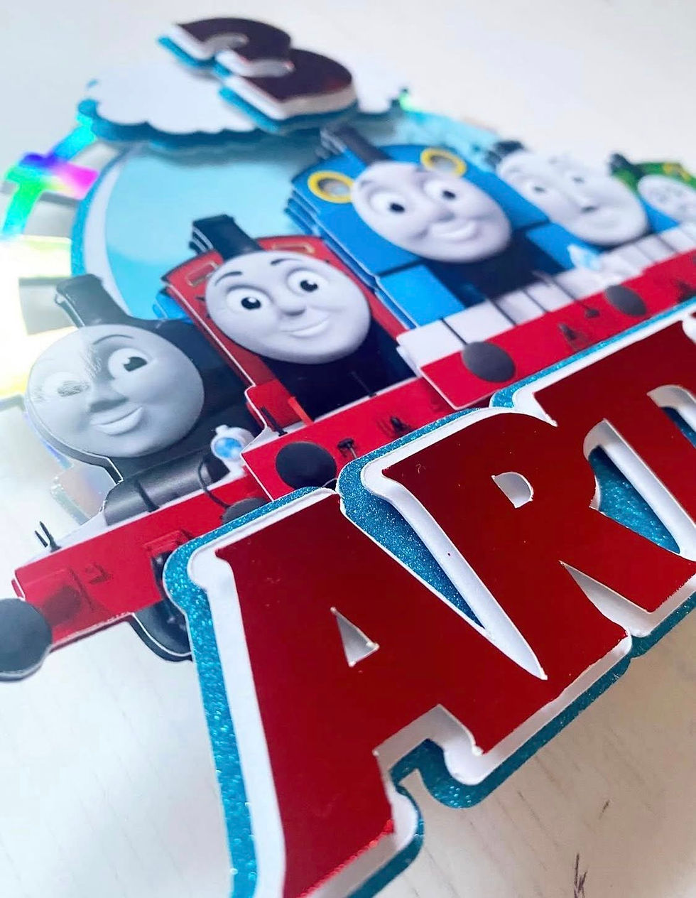 Thumbnail: THOMAS THE TANK ENGINE CAKE TOPPER