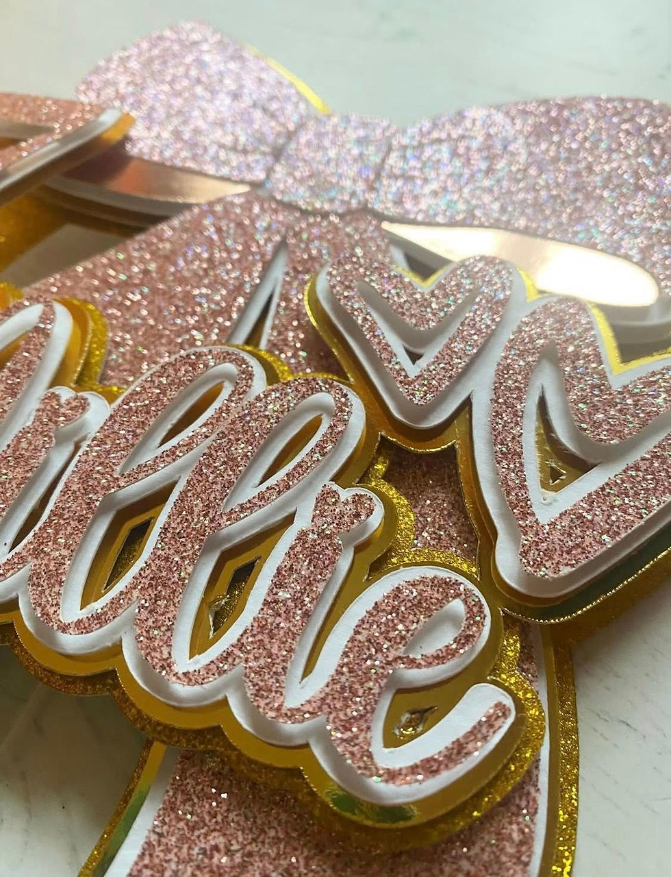 Thumbnail: BOW CAKE TOPPER