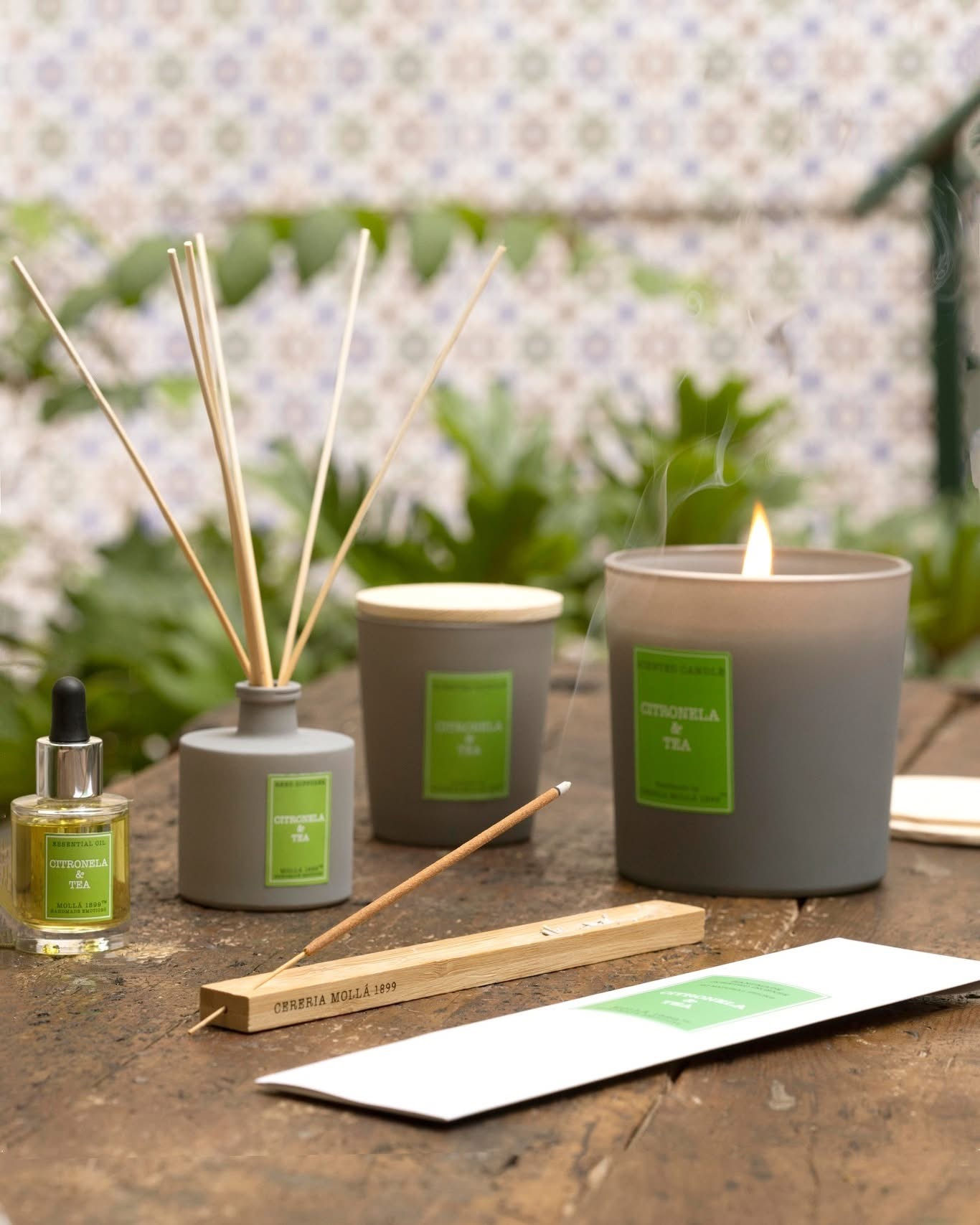 CERERIA MOLLA - 20 INCENSO - CITRONELLA E TEA