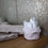 Thumbnail: BLANC MARICLO '- BASKET WITH 2 WASHCLOTHS - THE ICE CREAM - POWDER