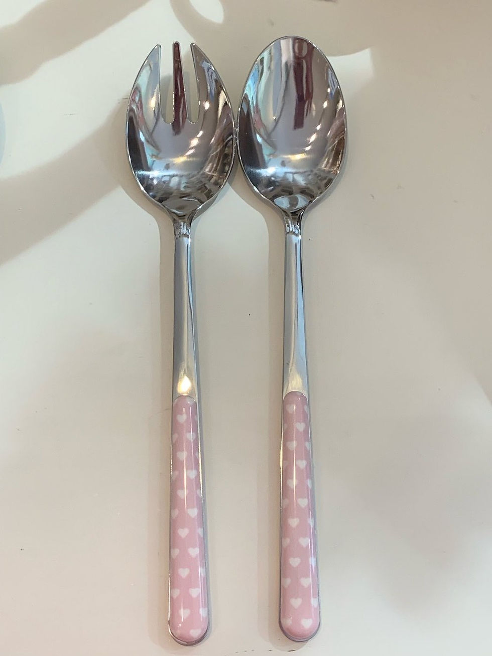 NEVA POSATERIA - COPPIA INSALATA - CUORE ROSA