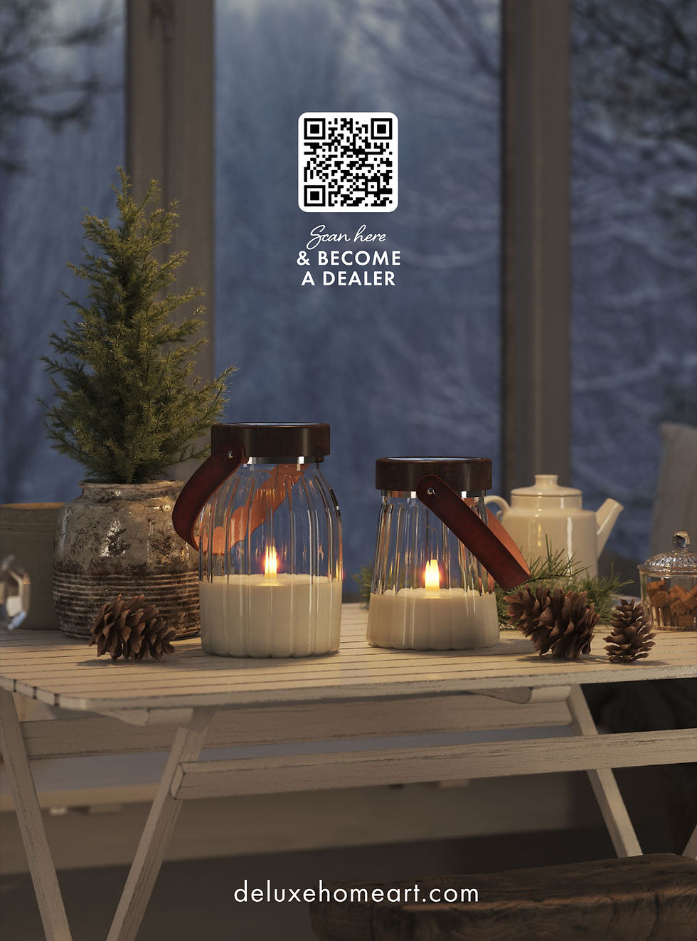 Thumbnail: DELUXE HOMEART - LED SOLAR LANTERN - SMALL