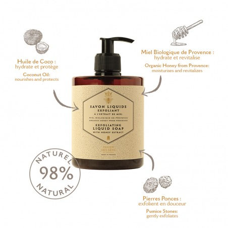 Thumbnail: PANIER DES SENS - EXFOLIATING LIQUID SOAP - HONEY