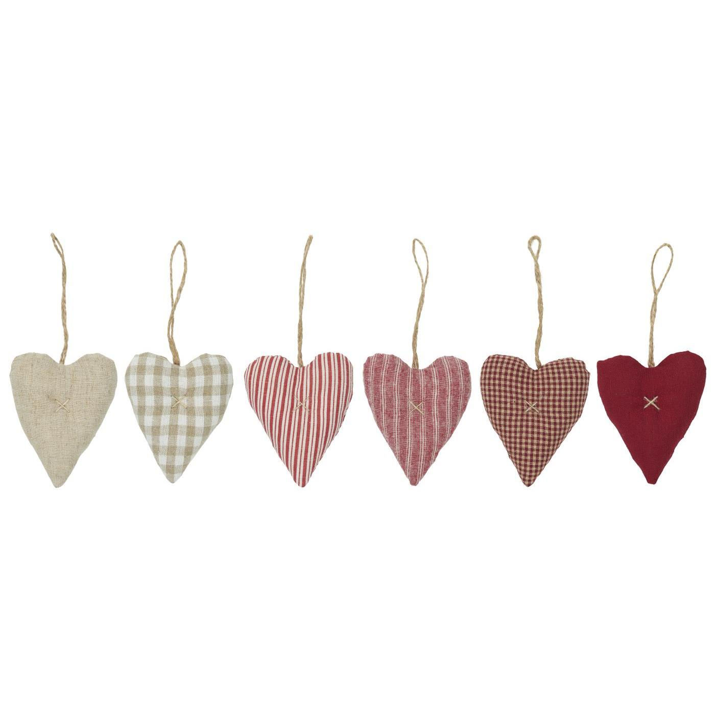 IB LAURSEN - HEARTS IN NOSTALGIC CHRISTMAS FABRIC