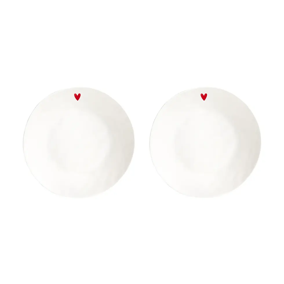 SIMPLE DAY - SET 2 PIATTI FONDI CUORE