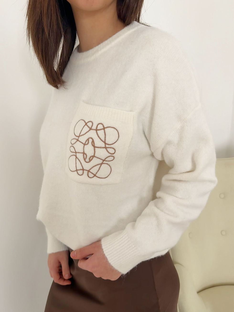 Thumbnail: SOFT DETAIL KNIT - IVORY