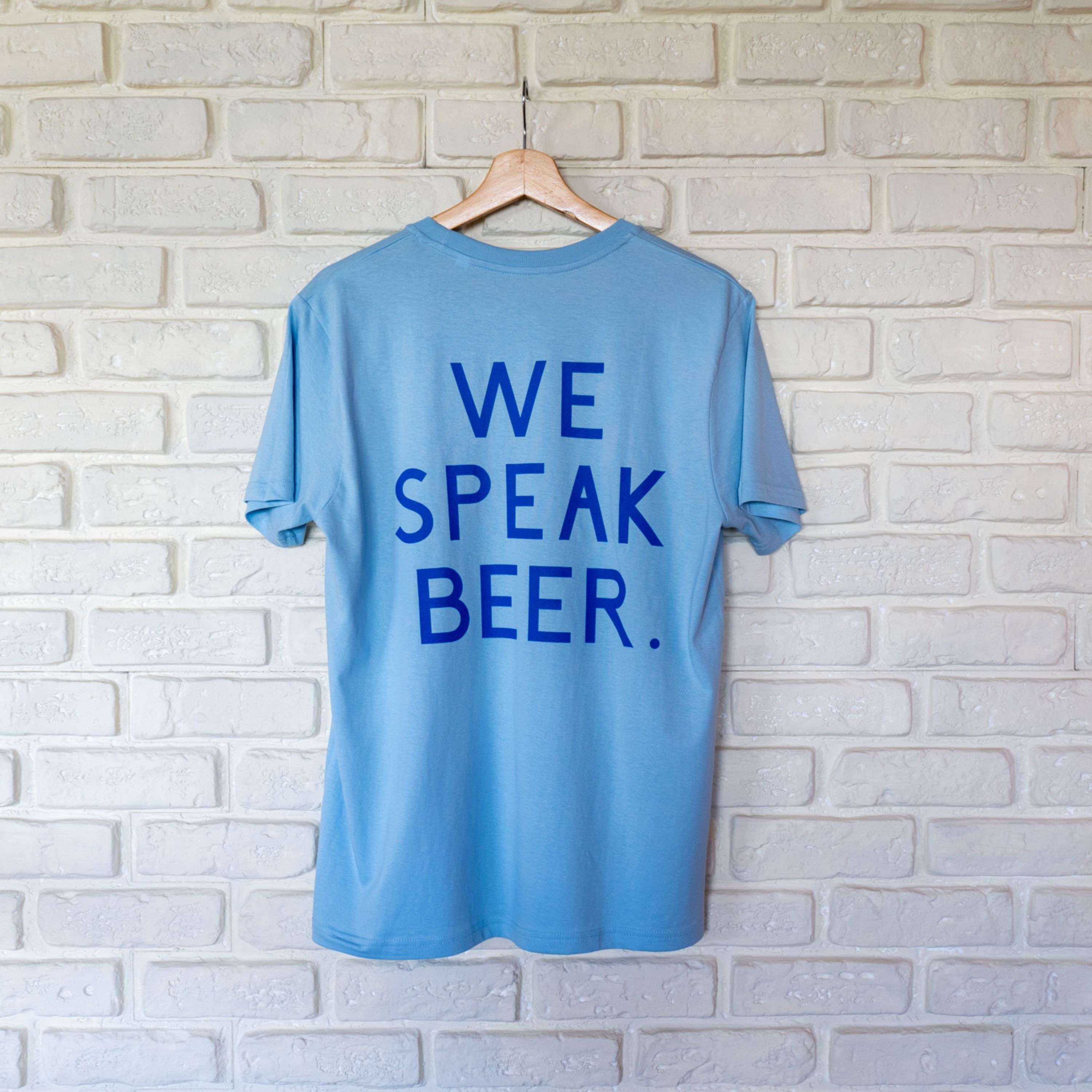 WeSpeakBeer T-shirt Sky Blue