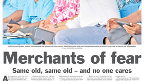 Merchants of fear - Same old, same old – and no one cares - Opinion by Leba Seni Nabou