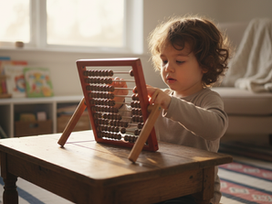 Abacus learning works best when children can touch, see, and explore numbers.