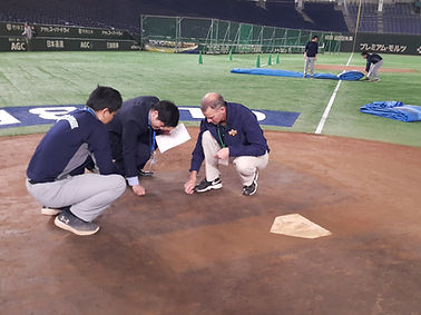Ballpark Tech Japanのホームベース付近の調査