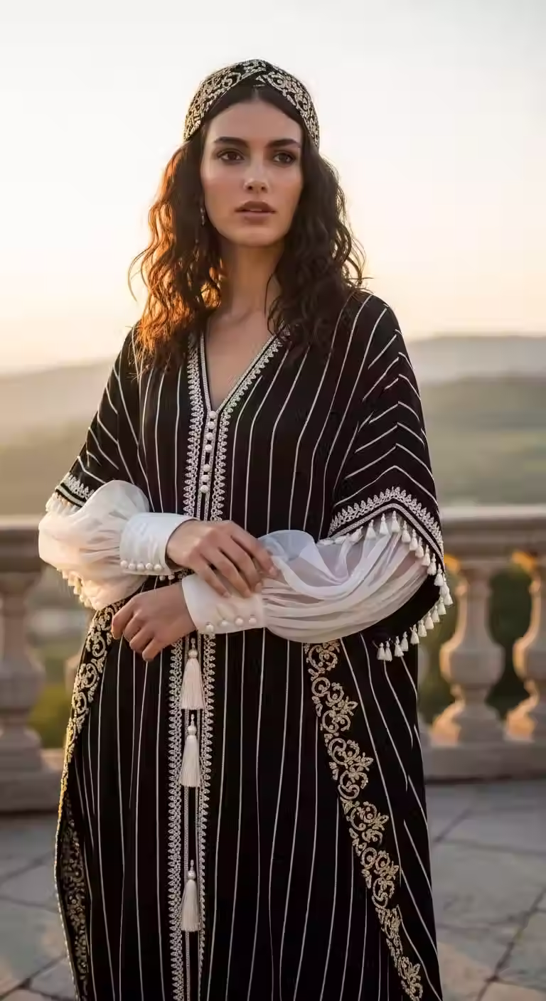 Silk Maxi Embroidered Dress