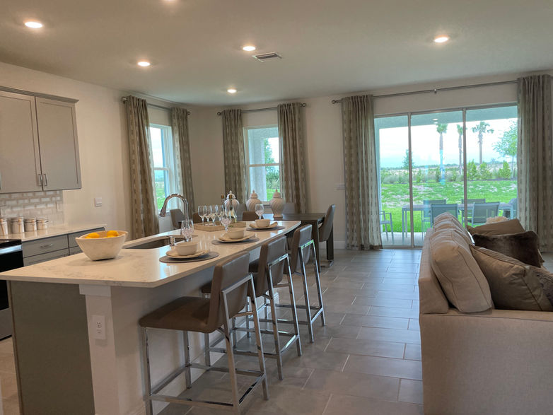 Kitchen and sofa in Star Farms, Lakewood Ranch