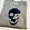 Thumbnail: BLUE SKULL ONTO GREY MARL SWEATSHIRT
