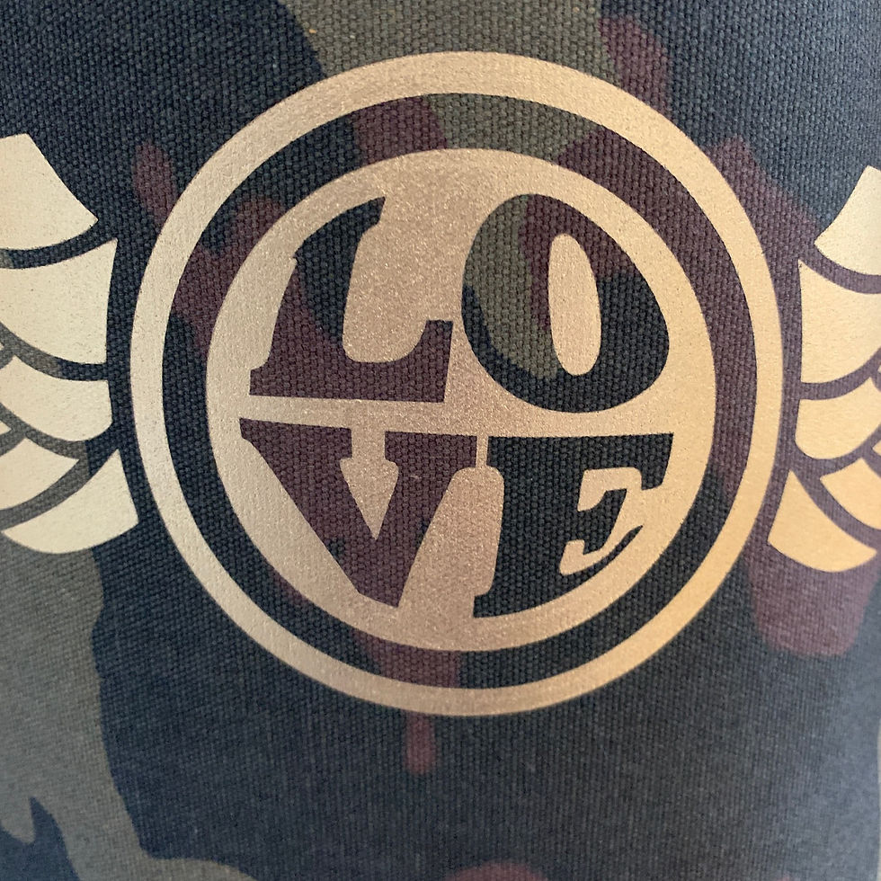 Thumbnail: CAMOUFLAGE TOTE BAGS - LOVE WINGS