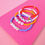 Thumbnail: Personalised colourful glass bracelet