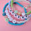 Thumbnail: Personalised colourful glass bracelet