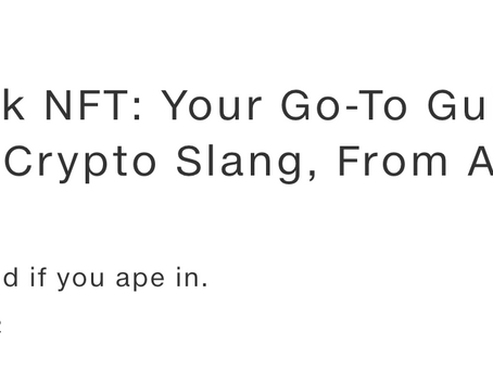 Updated NFT Vocab from Artnet