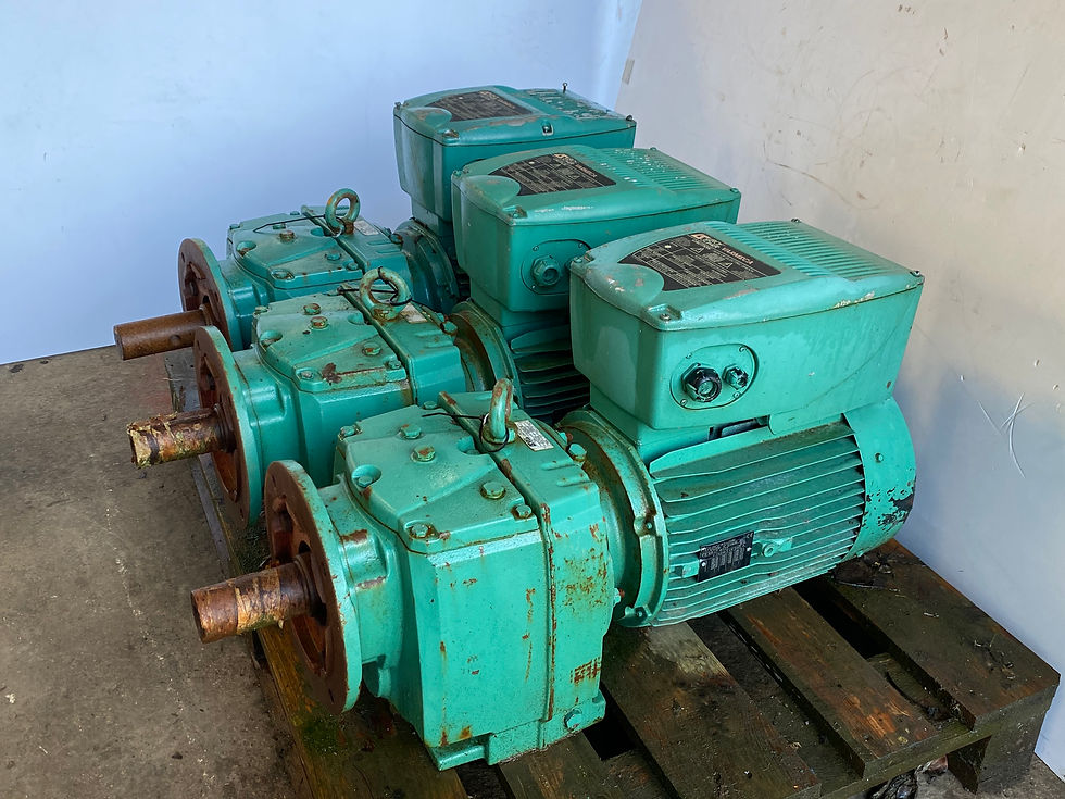 Thumbnail: Leroy Somer Variable Speed Motor and Gearbox LS132MT CB3433B5