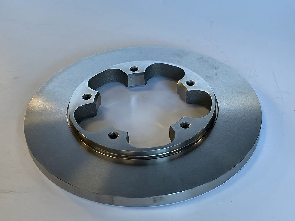 Thumbnail: 2 x Genuine Ford Transit Solid Rear Brake Discs 1815599