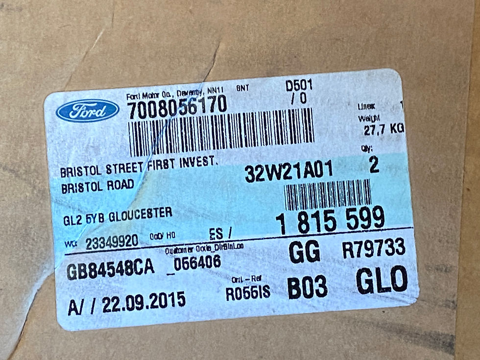Thumbnail: 2 x Genuine Ford Transit Solid Rear Brake Discs 1815599