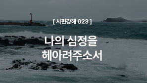 [시편강해 023] 나의 심정을 헤아려주소서