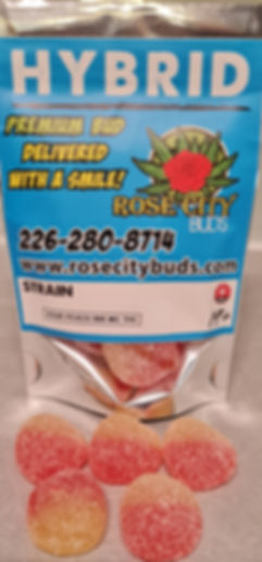 Sour Peach Gummies (600MG THC)