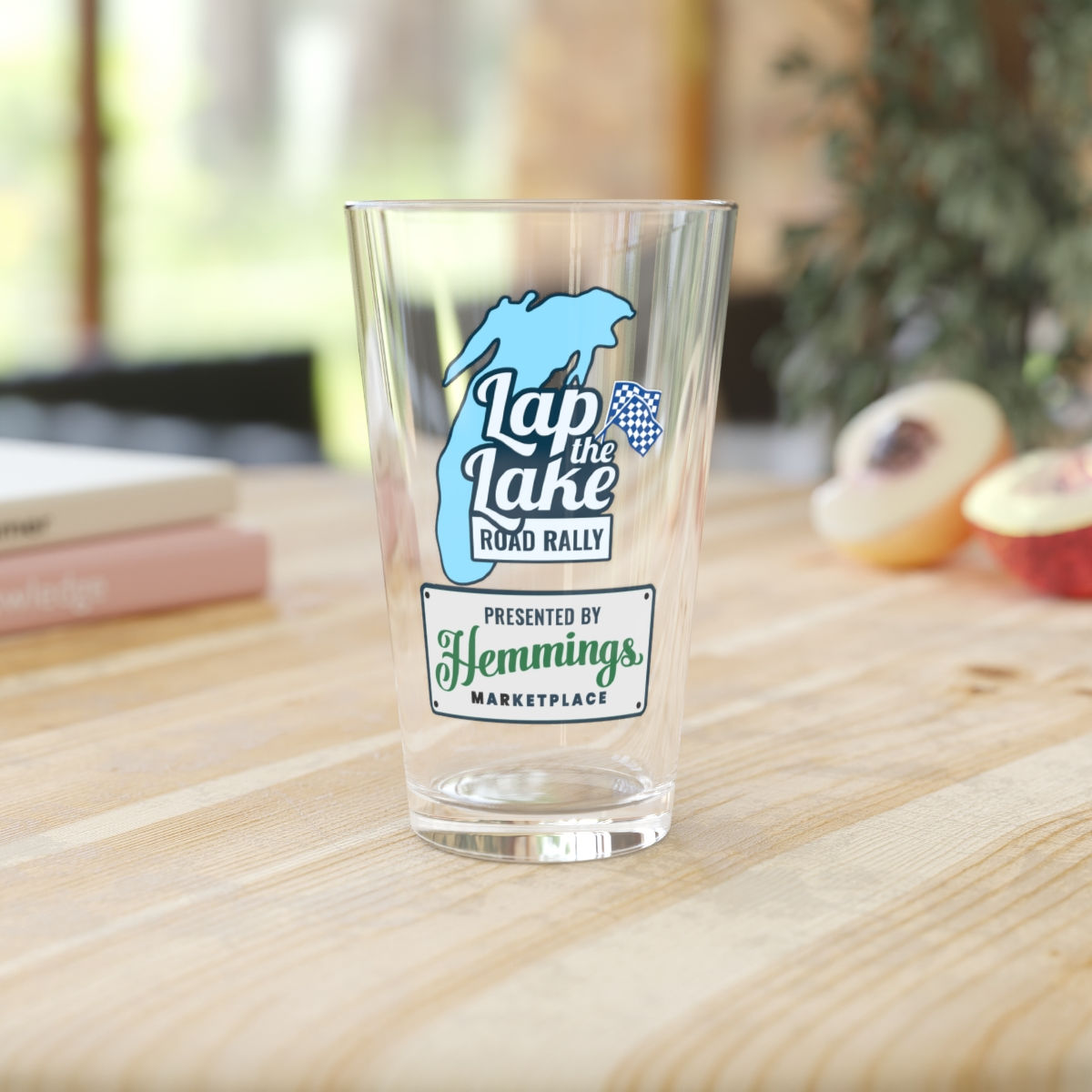 Lap The Lake Pint Glass, 16oz