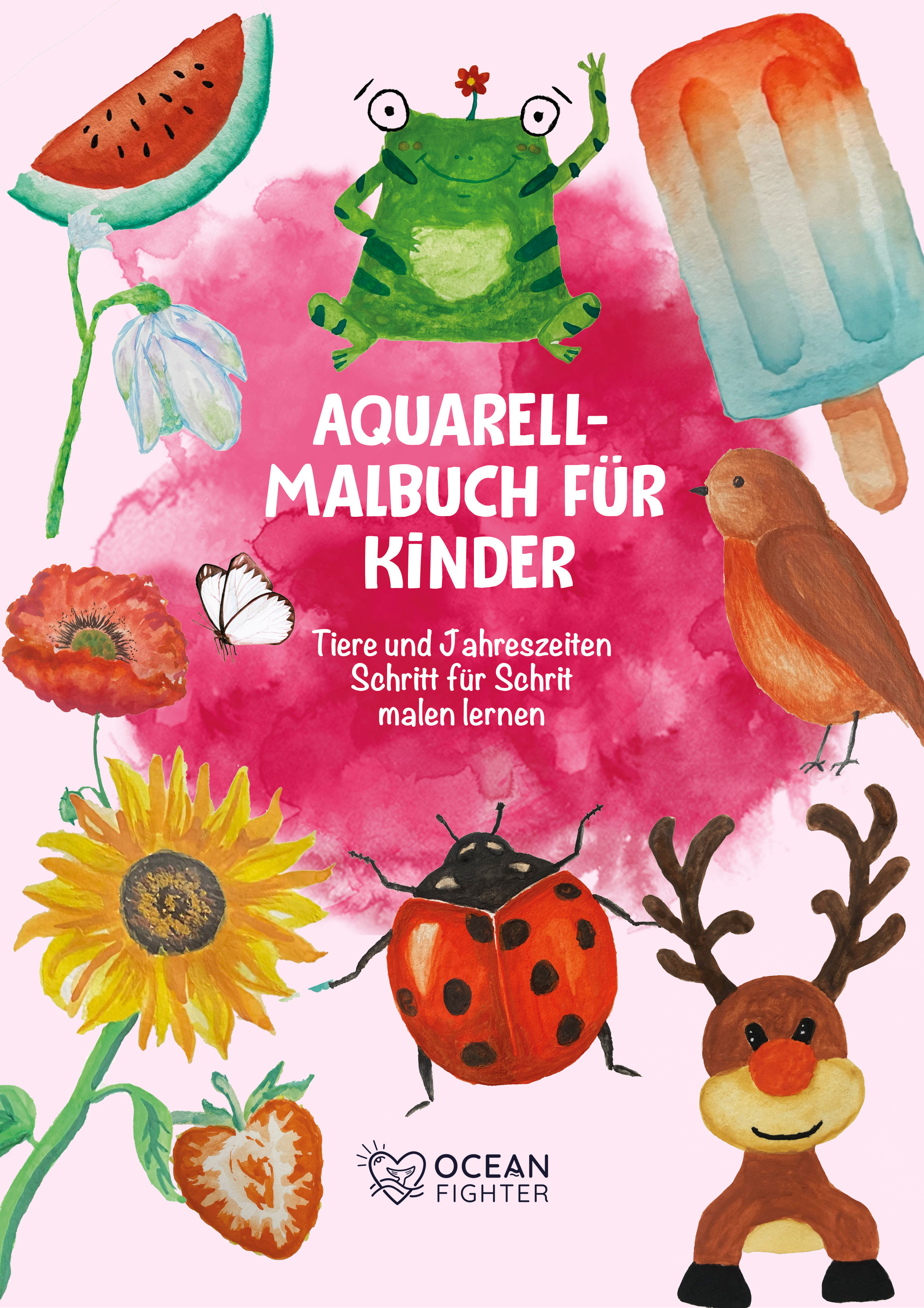 E-Book - Tiere und Jahreszeiten in 4 Schritten malen lernen