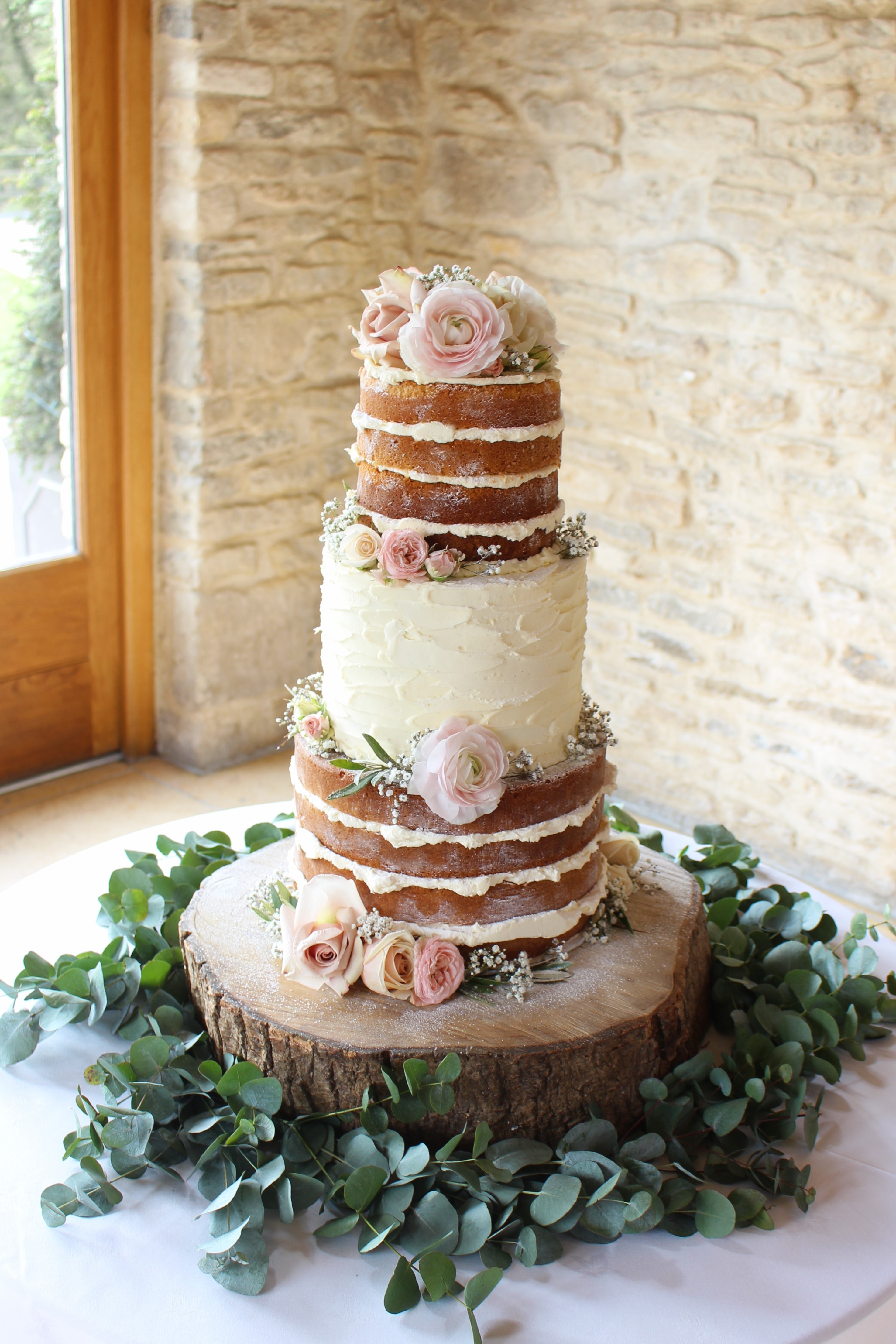 Kingscote Barn Naked Cake