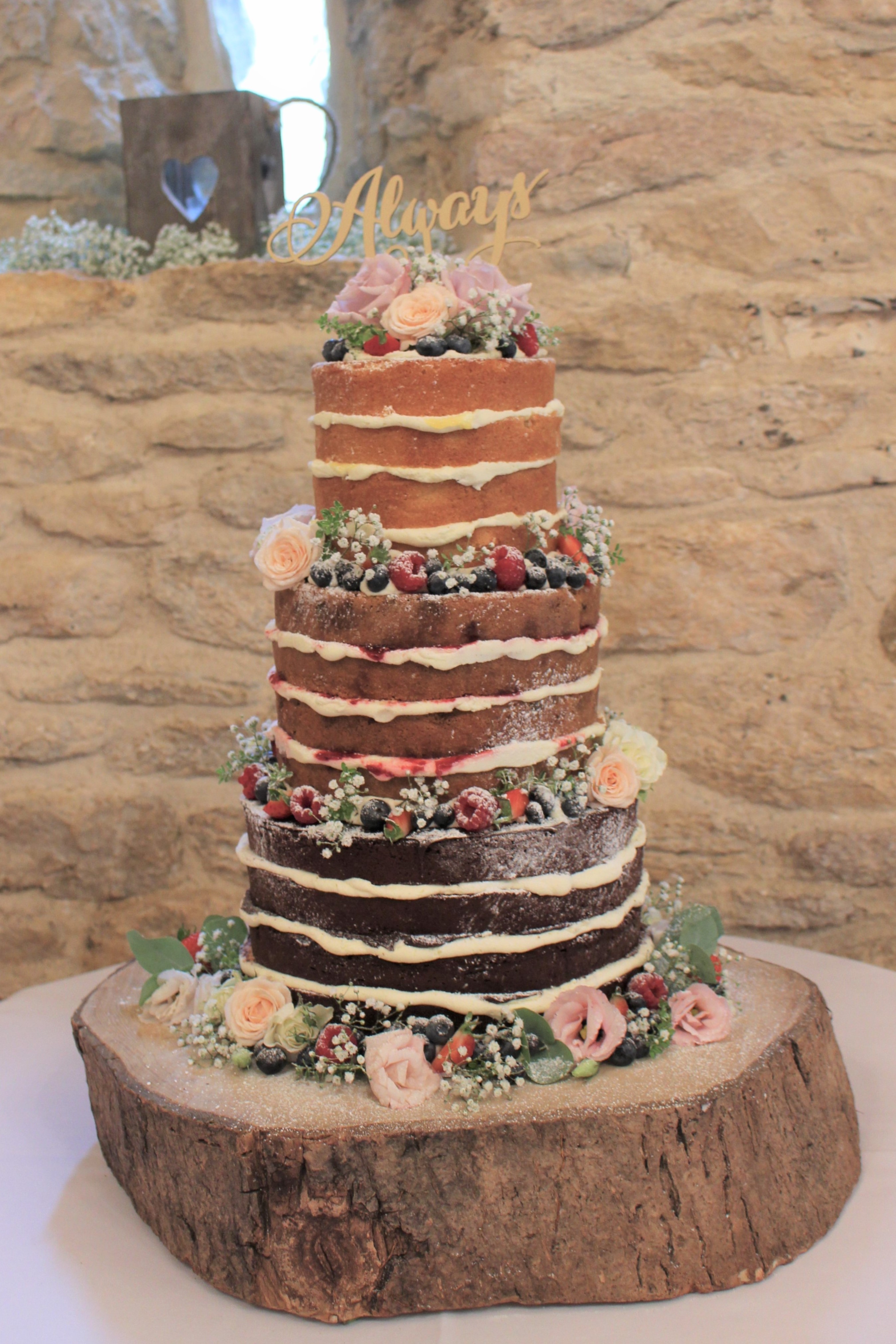 Kingscote Barn Naked Cake