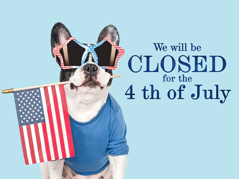 CCB CLOSED FOR THE JULY 4th HOLIDAY
