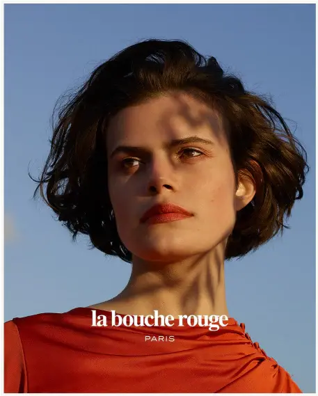 La bouge rouge women wearing red lipstick