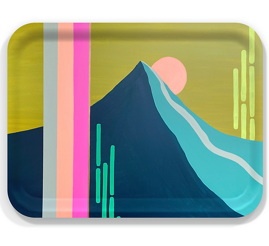 Bend Oregon Mountain Art Kristine Cooper Art Tray 4 US Trays4us