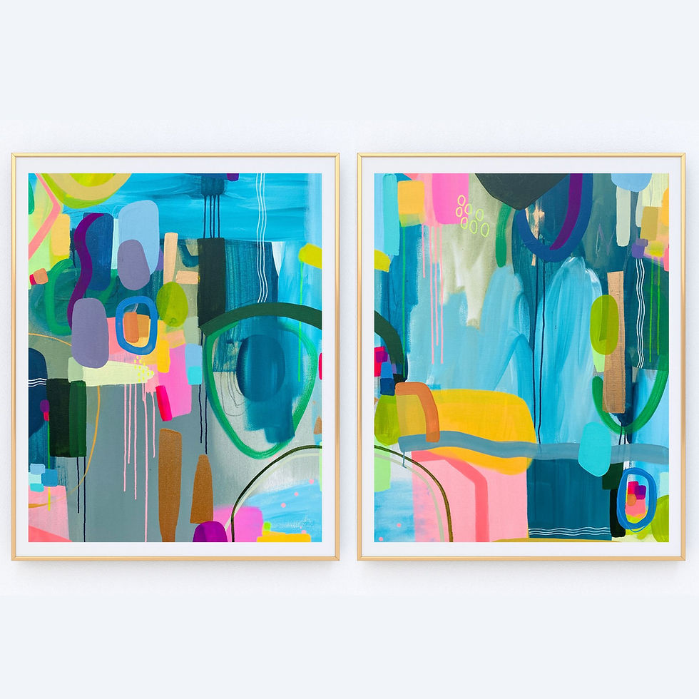Thumbnail: Emerald Love Diptych