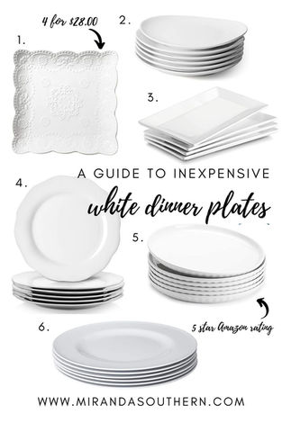 A Guide to Inexpensive White Dinner Plates